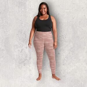 Athleta Elation Leggings 1X Women’s Pink Camo Camouflage  Tights Activewear